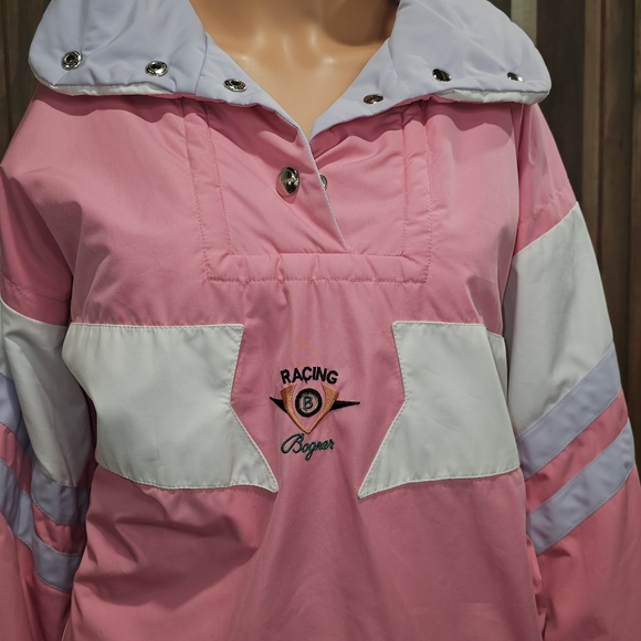 Bogner Jackets & Blazers - Pink and White Racing Bogner Jacket
